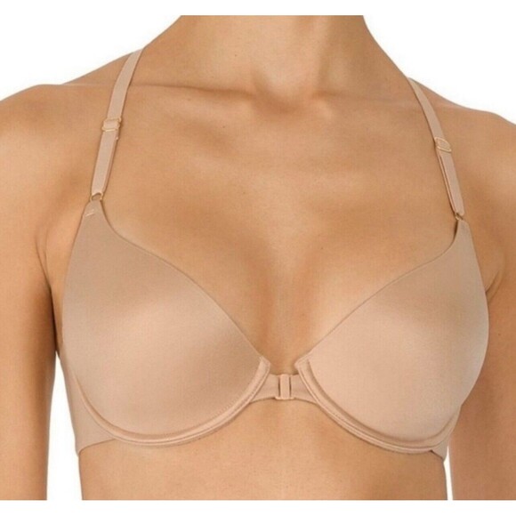 Natori Euphoria Racerback Bra In Cafe Nude Sz 30DD & 30DDD NEW - Picture 2 of 8